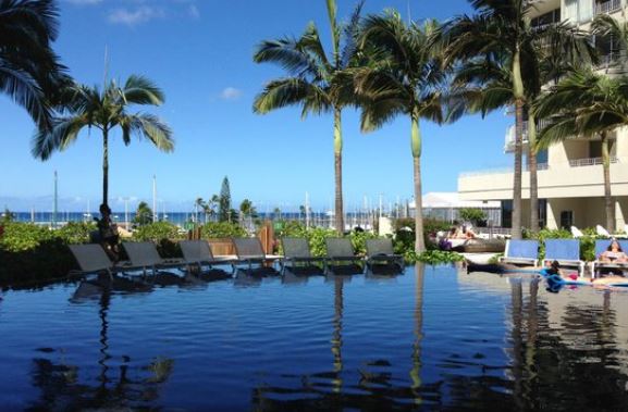 The adult only Sunset Pool at the Modern Honolulu